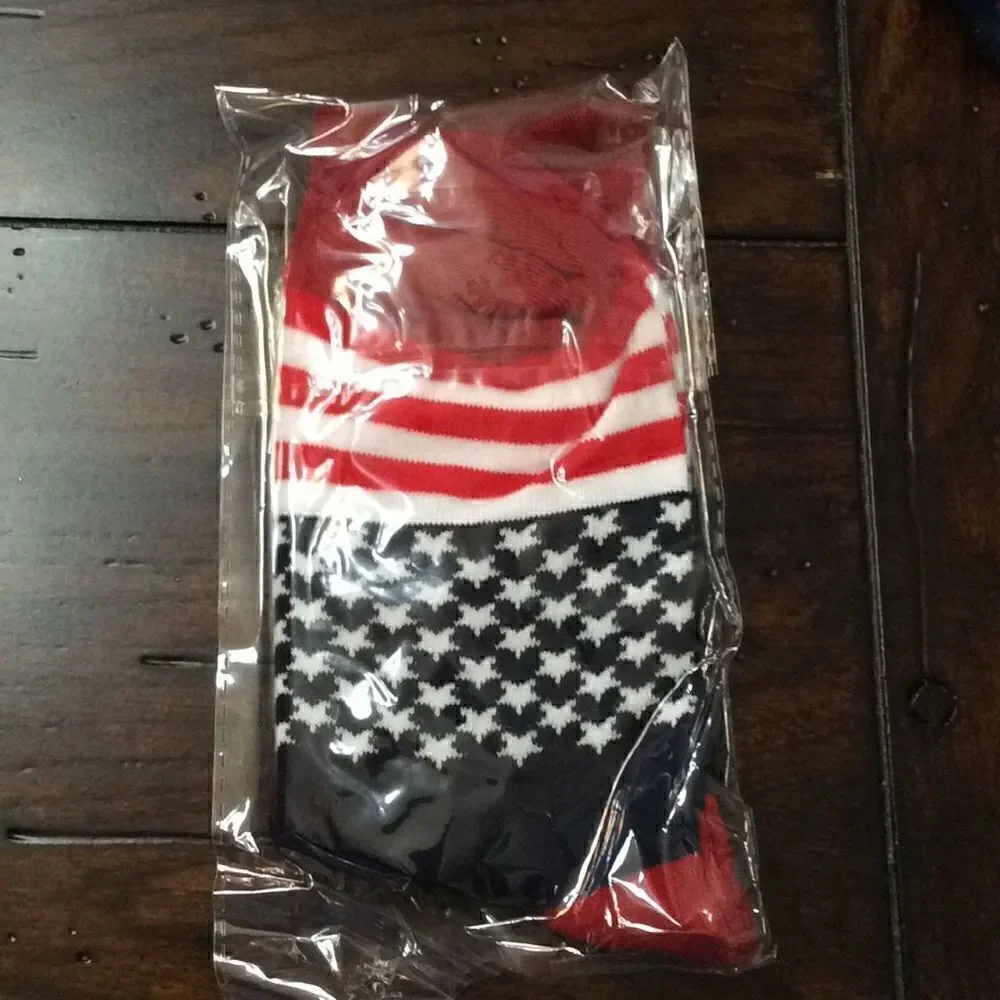 NEW Trump Socks Red White & Blue Stars & Stripes Great gift! Stocking stuffers